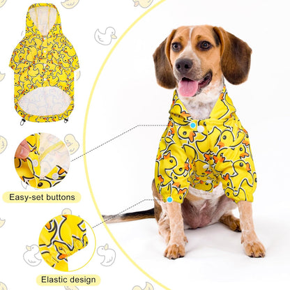 Dog Raincoats for Medium Dogs, Waterproof Rain Jacket with Hood