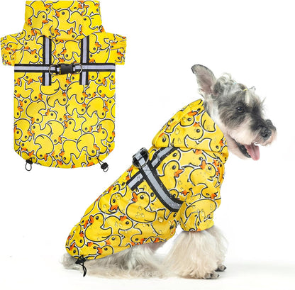 Dog Raincoats for Medium Dogs, Waterproof Rain Jacket with Hood