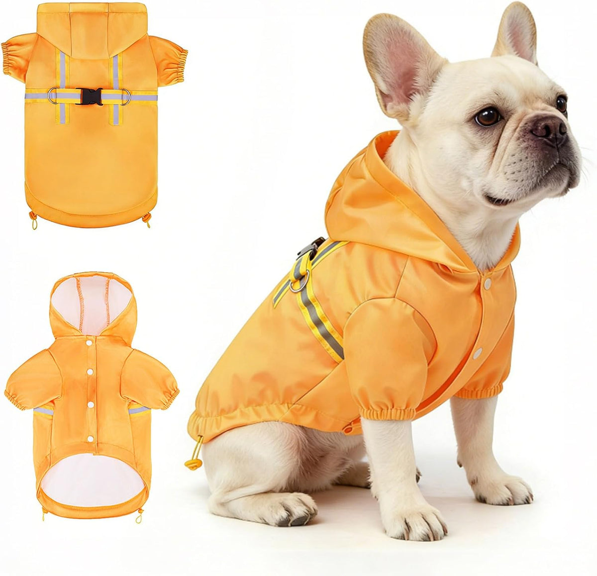 Dog Raincoats for Medium Dogs, Waterproof Rain Jacket with Hood
