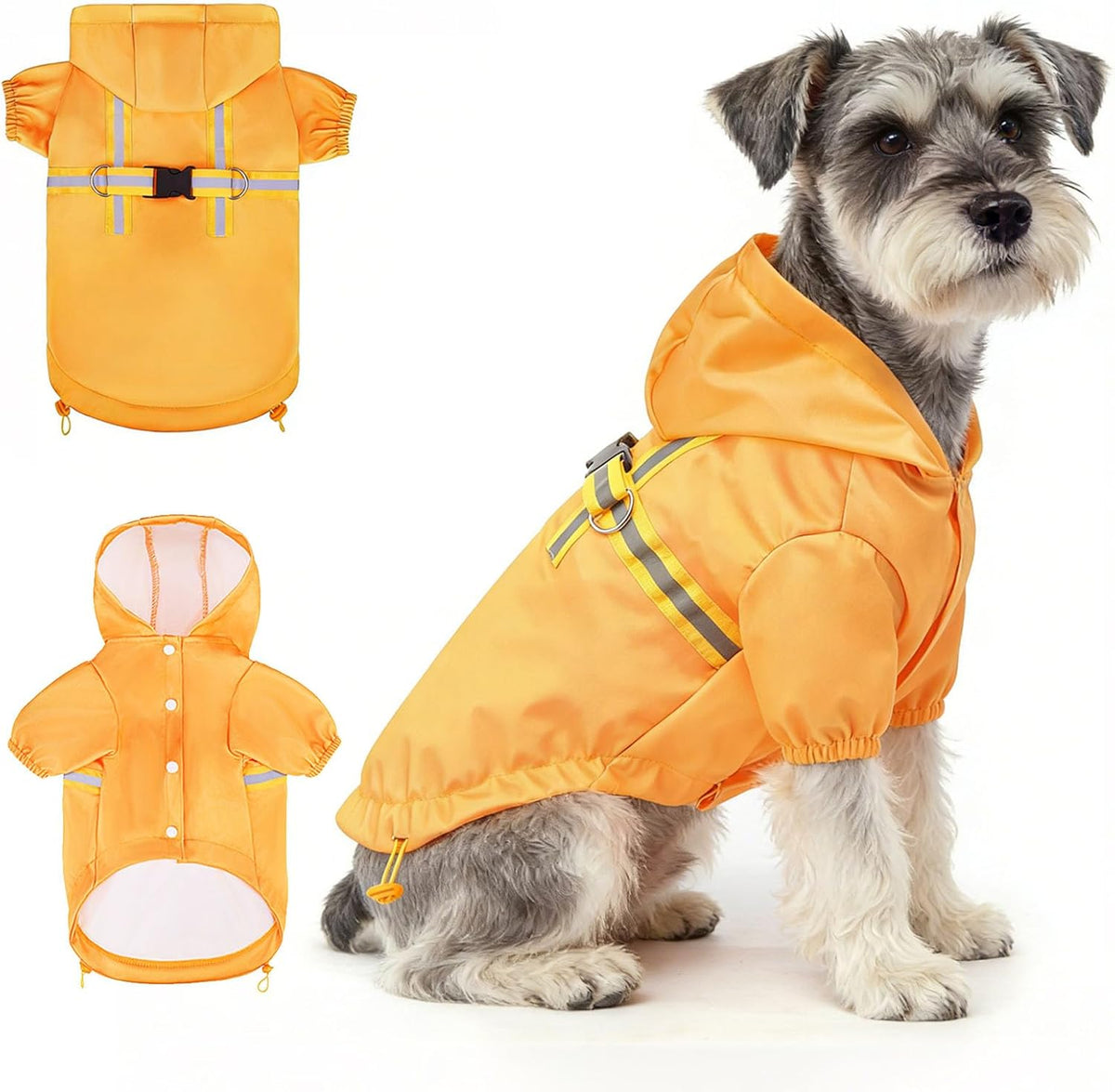 Dog Raincoats for Medium Dogs, Waterproof Rain Jacket with Hood