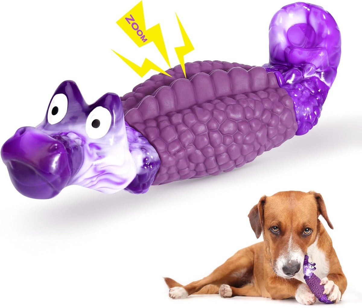 Tough Dog Toys for Aggressive Chewers, Squeaky Indestructible Chew Toy