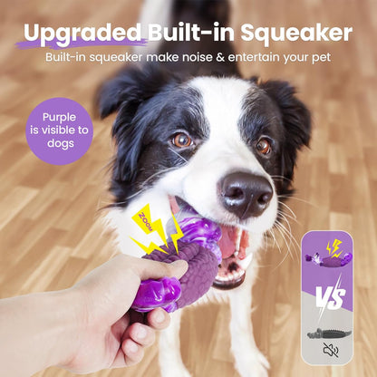 Tough Dog Toys for Aggressive Chewers, Squeaky Indestructible Chew Toy