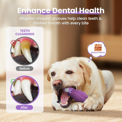 Tough Dog Toys for Aggressive Chewers, Squeaky Indestructible Chew Toy
