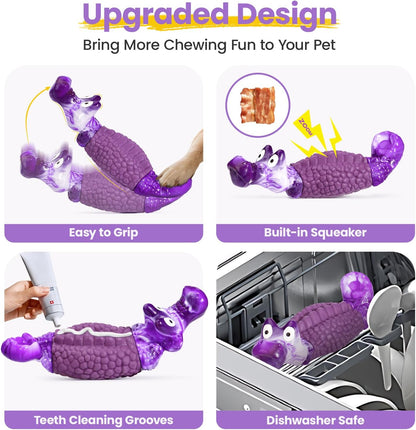 Tough Dog Toys for Aggressive Chewers, Squeaky Indestructible Chew Toy