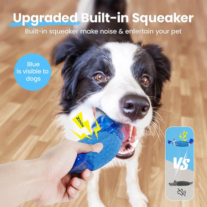 Tough Dog Toys for Aggressive Chewers, Squeaky Indestructible Chew Toy