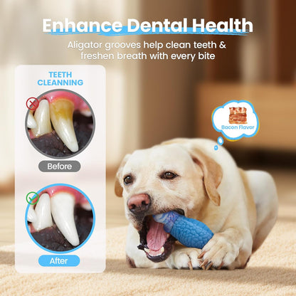 Tough Dog Toys for Aggressive Chewers, Squeaky Indestructible Chew Toy