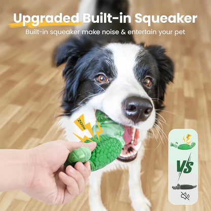 Tough Dog Toys for Aggressive Chewers, Squeaky Indestructible Chew Toy