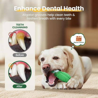 Tough Dog Toys for Aggressive Chewers, Squeaky Indestructible Chew Toy