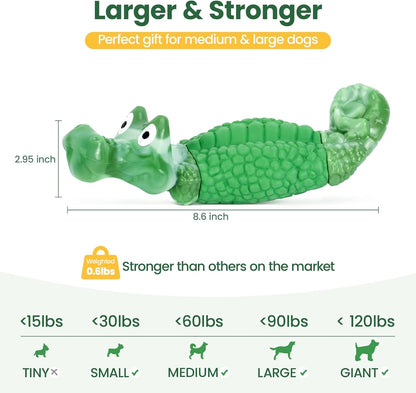 Tough Dog Toys for Aggressive Chewers, Squeaky Indestructible Chew Toy
