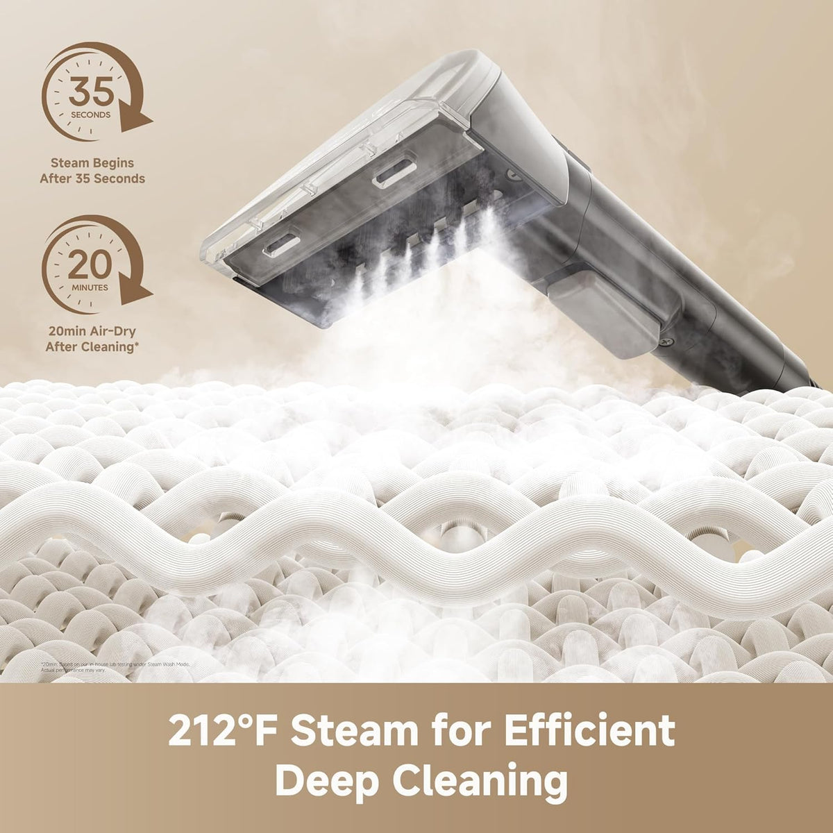 N20 Steam Carpet Cleaner Machine with Steam & Hot Water Wash