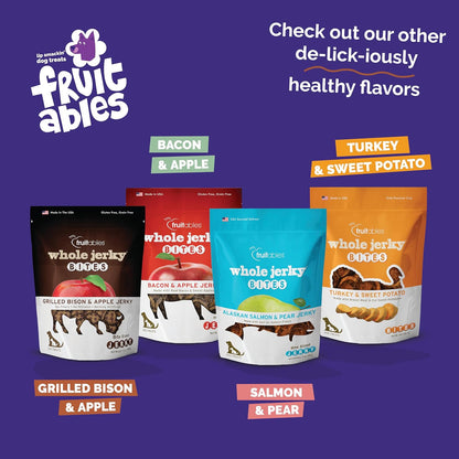 Whole Jerky Dog Treats, Grilled Bison & Apple Flavor, 5oz