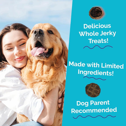Whole Jerky Dog Treats, Grilled Bison & Apple Flavor, 5oz