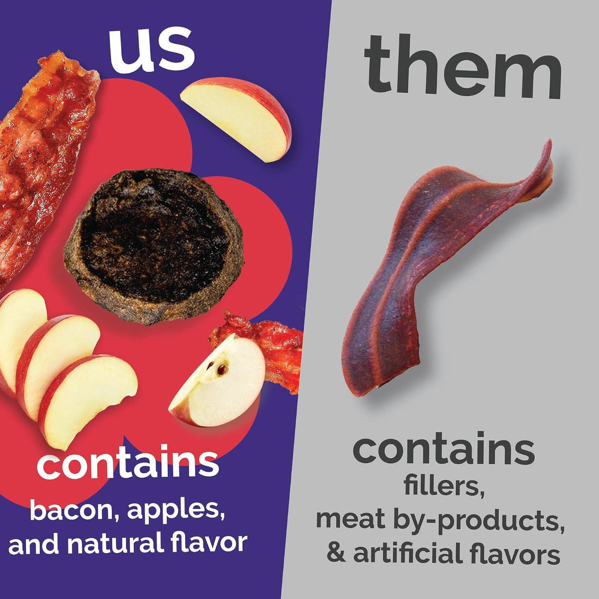 Whole Jerky Dog Treats, Grilled Bison & Apple Flavor, 5oz