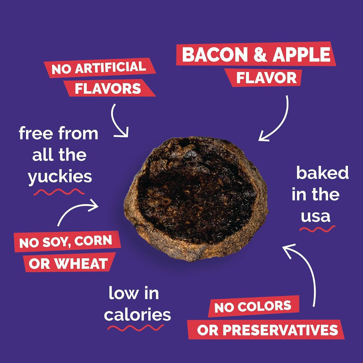 Whole Jerky Dog Treats, Grilled Bison & Apple Flavor, 5oz