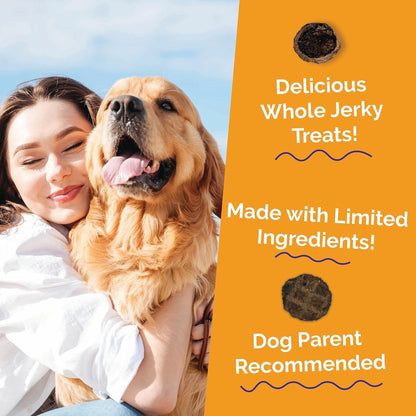 Whole Jerky Dog Treats, Grilled Bison & Apple Flavor, 5oz