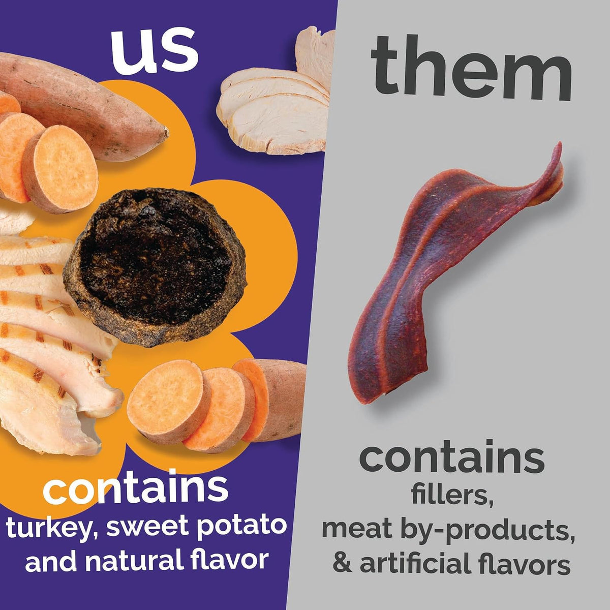 Whole Jerky Dog Treats, Grilled Bison & Apple Flavor, 5oz