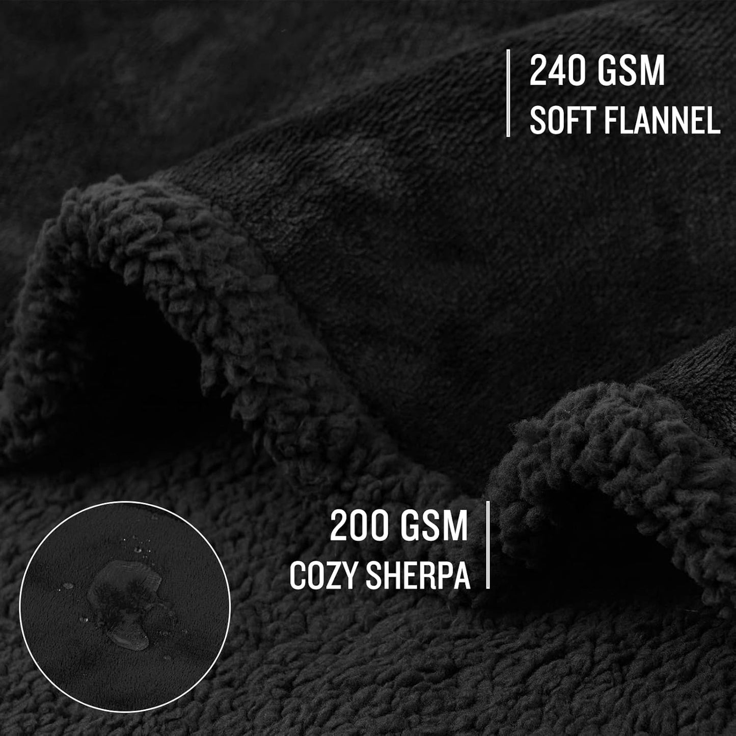 Luciphia Waterproof Pet Blanket, Liquid Pee Proof Dog Blanket for Sofa Bed Couch, Reversible Sherpa Fleece Furniture Protector Cover for Small Medium Large Dogs Cats, Dark Gray X-Large（85" x 57"）