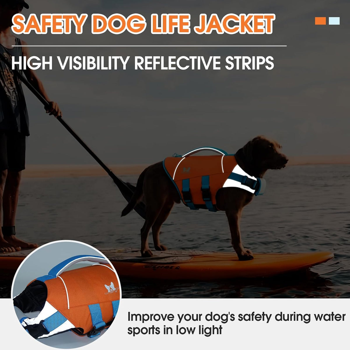 Dog Life Jacket Large, Dog Life Vest for Swimming Boating-High Buoyancy Dogs Swim Vest with Rescue Handle D-Ring Reflective Adjustable Ripstop Floating Lifejacket,Golden Retriever,Rose Red,2XL