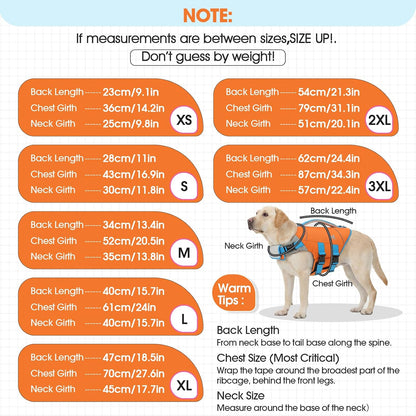 Dog Life Jacket Large, Dog Life Vest for Swimming Boating-High Buoyancy Dogs Swim Vest with Rescue Handle D-Ring Reflective Adjustable Ripstop Floating Lifejacket,Golden Retriever,Rose Red,2XL