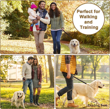 Leather Dog Leash 6ft x 3/4 inch Heavy Duty Training Leash