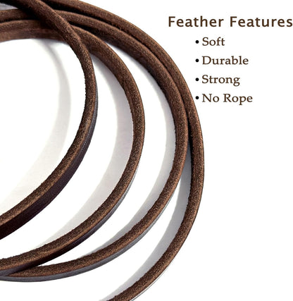 Leather Dog Leash 6ft x 3/4 inch Heavy Duty Training Leash