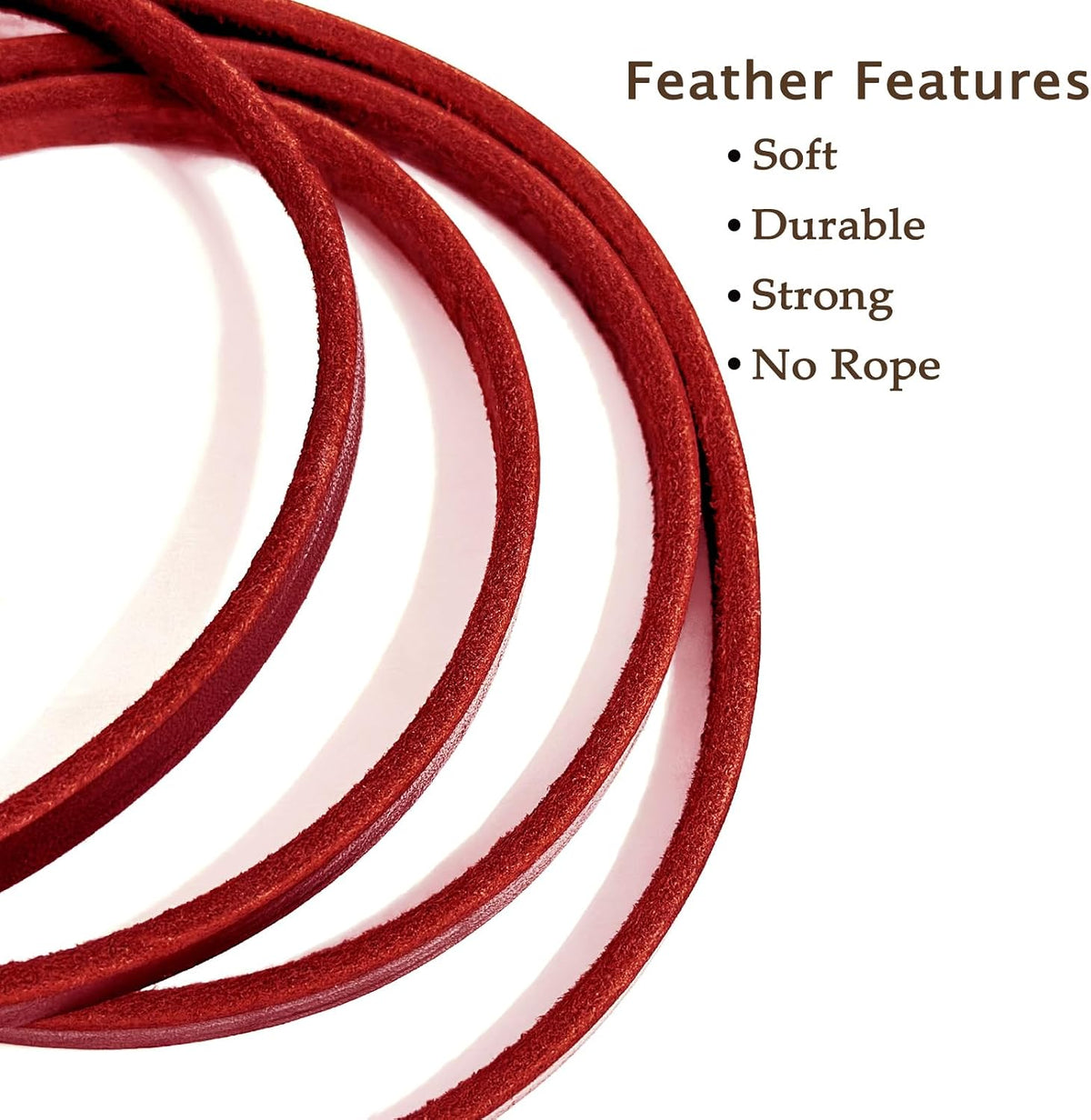 Leather Dog Leash 6ft x 3/4 inch Heavy Duty Training Leash
