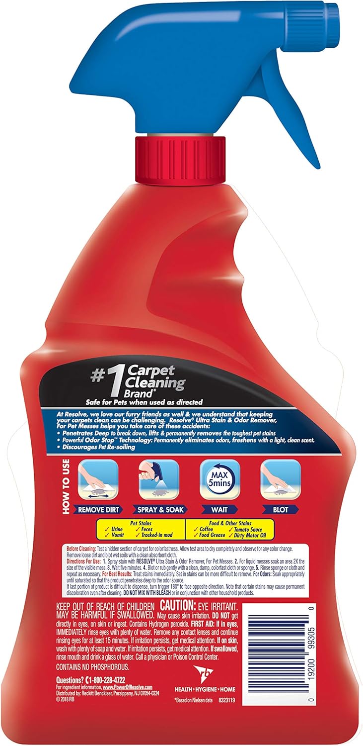 Ultra Pet Carpet Cleaner Spray, Pet Stain Remover, 32oz