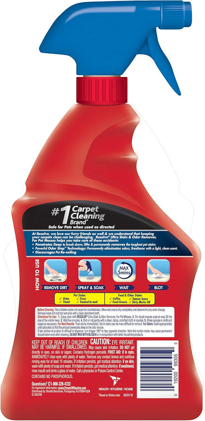 Ultra Pet Carpet Cleaner Spray, Pet Stain Remover, 32oz