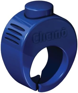 Karen Pryor Large Clicino Clicker Ring for Dogs & Puppies – Hands-Free Dog Training with Ergonomic Finger Ring & Pull-On Closure – Loud, Clear Sound for Effective Behavior Reinforcement (Blue)