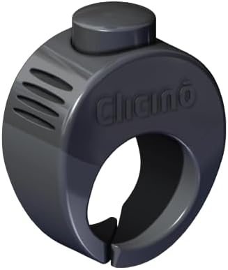 Karen Pryor Large Clicino Clicker Ring for Dogs & Puppies – Hands-Free Dog Training with Ergonomic Finger Ring & Pull-On Closure – Loud, Clear Sound for Effective Behavior Reinforcement (Blue)
