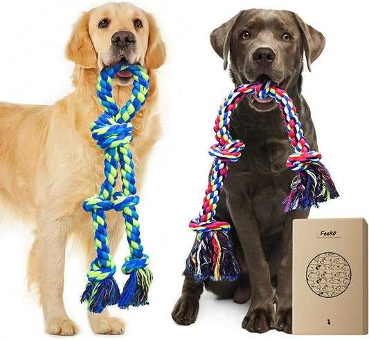 Dog Rope Toys for Large Breed Aggressive Chewers, Tough Chew Dog Toys