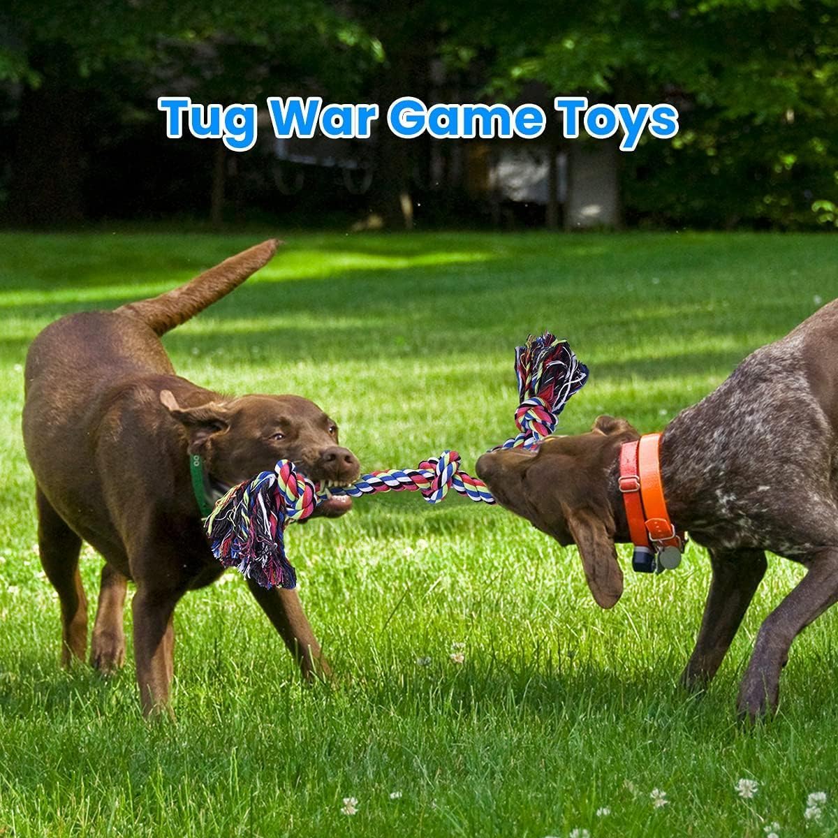 Dog Rope Toys for Large Breed Aggressive Chewers, Tough Chew Dog Toys