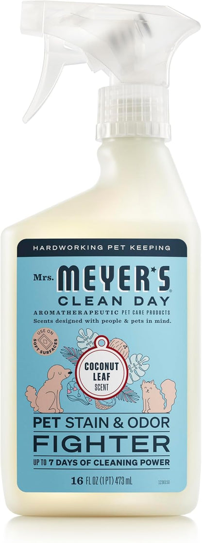 CLEAN DAY Pet Stain & Odor Fighter, Coconut Leaf Scent, 16oz