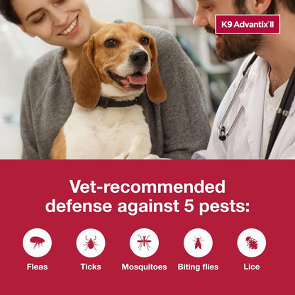 II Small Dog Vet-Recommended Flea, Tick & Mosquito Treatment & Prevention | Dogs 4-10 lbs. | 1-Mo Supply
