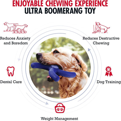 SuperChewer Tough Tug-of-War Flying Disc Toy | Lifetime Replacement | Strong Natural Rubber | Great Tug Disc Fetch Toy for Dogs | Ultra Durable Chew Toys for Aggressive Chewers | For All Breeds