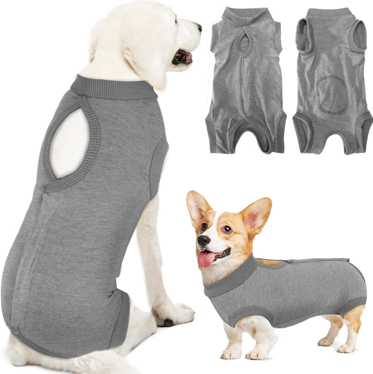Recovery Suit for Dogs, Onesie Spay Neuter Surgery Suit Female Male