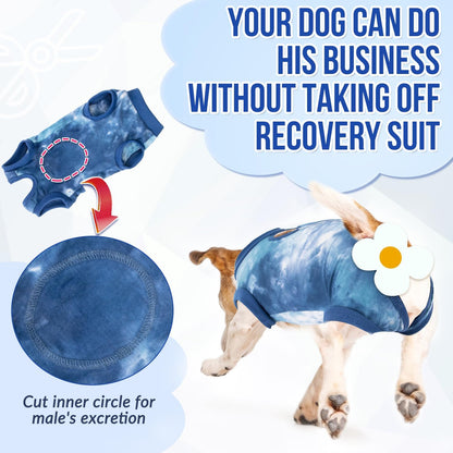 Recovery Suit for Dogs, Onesie Spay Neuter Surgery Suit Female Male