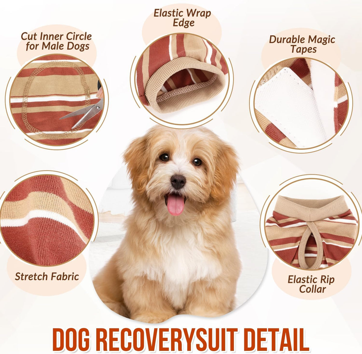 Recovery Suit for Dogs, Onesie Spay Neuter Surgery Suit Female Male