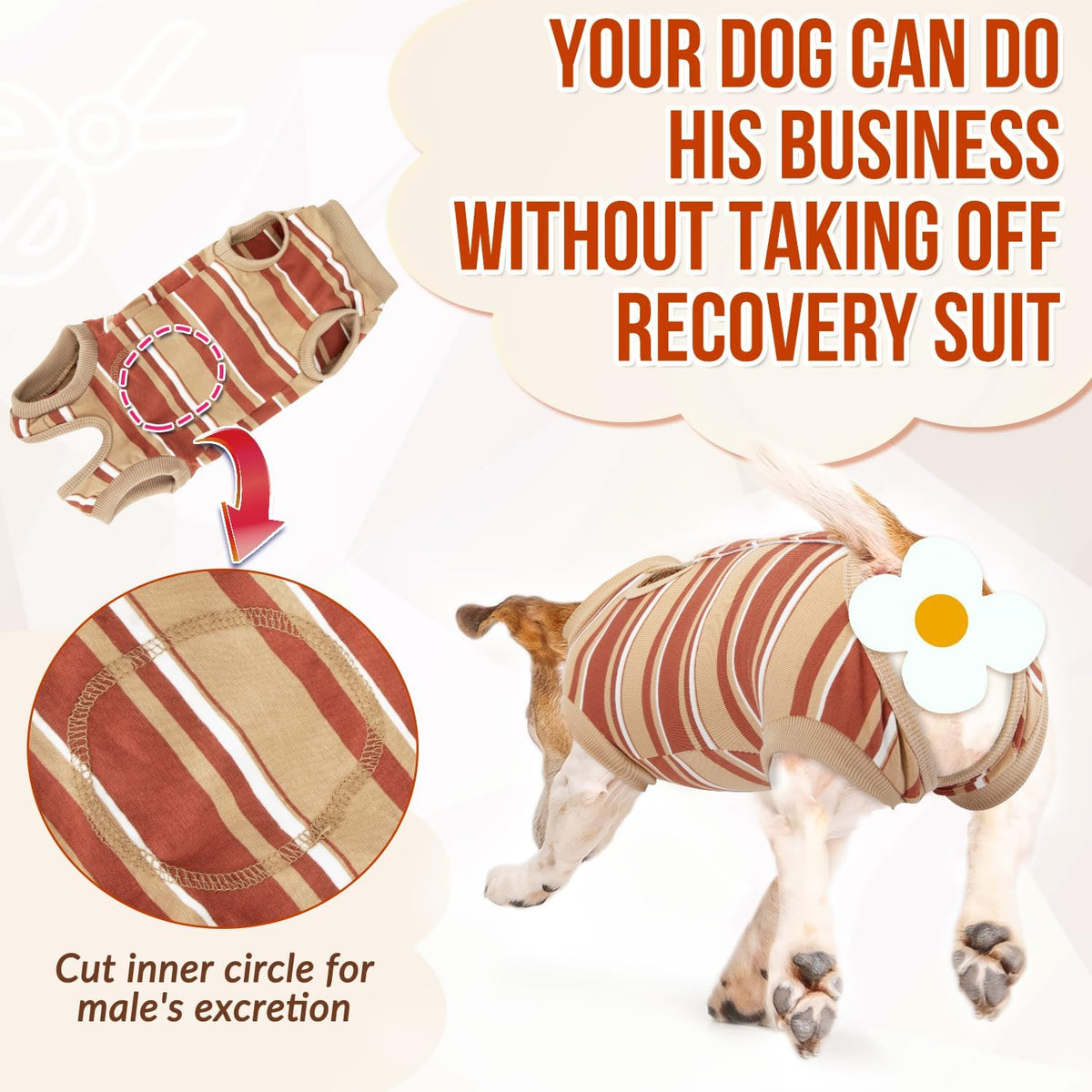 Recovery Suit for Dogs, Onesie Spay Neuter Surgery Suit Female Male