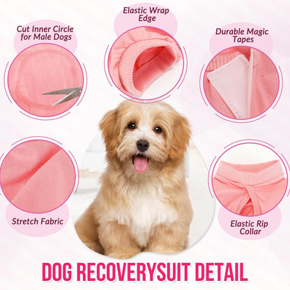 Recovery Suit for Dogs, Onesie Spay Neuter Surgery Suit Female Male