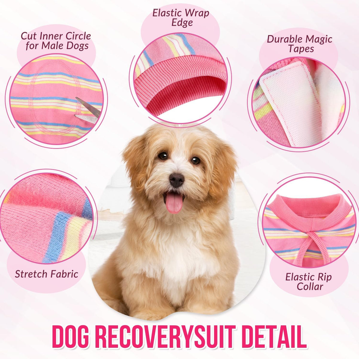 Recovery Suit for Dogs, Onesie Spay Neuter Surgery Suit Female Male