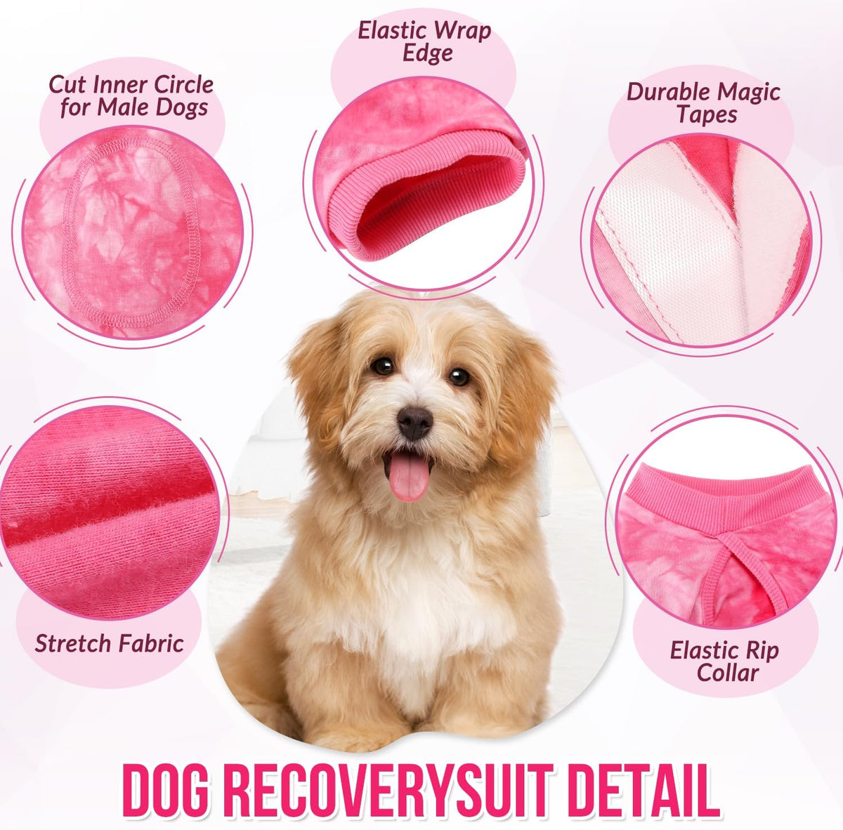 Recovery Suit for Dogs, Onesie Spay Neuter Surgery Suit Female Male