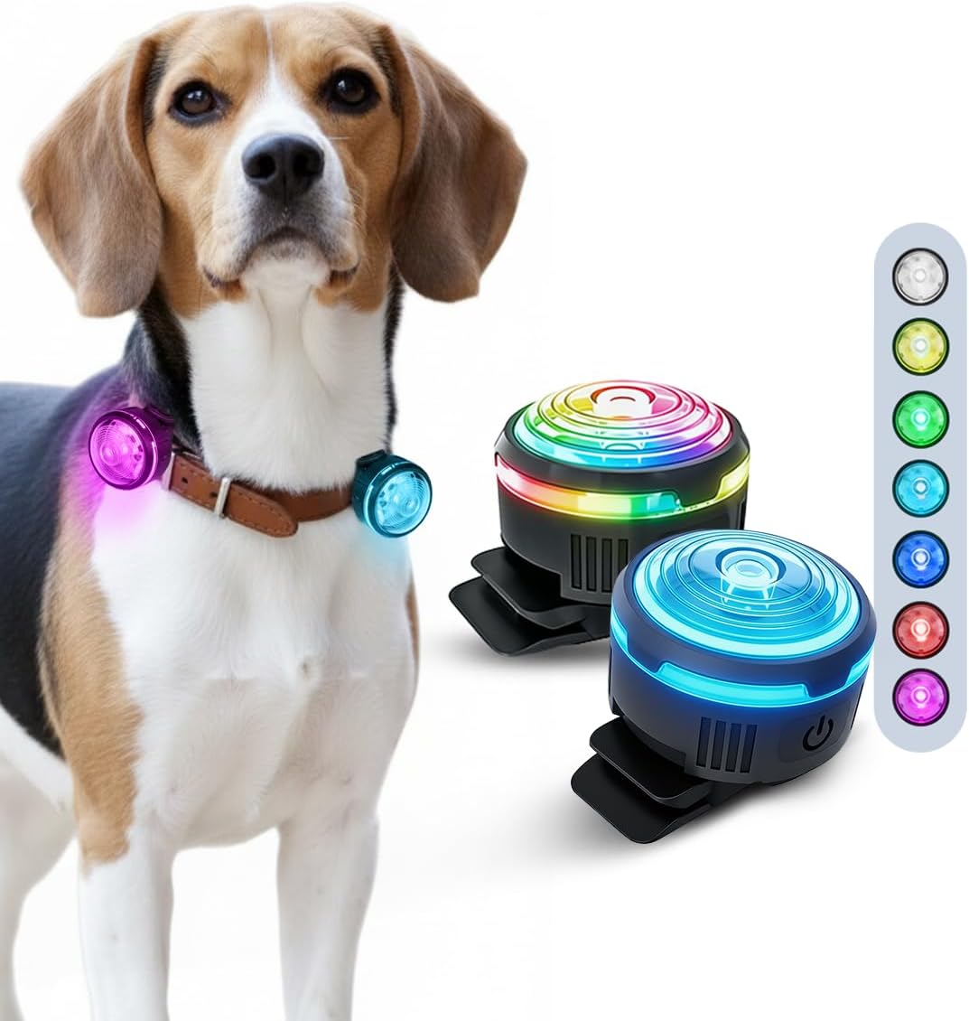 PAJ Light LED Dog Collar for Medium & Large Dogs