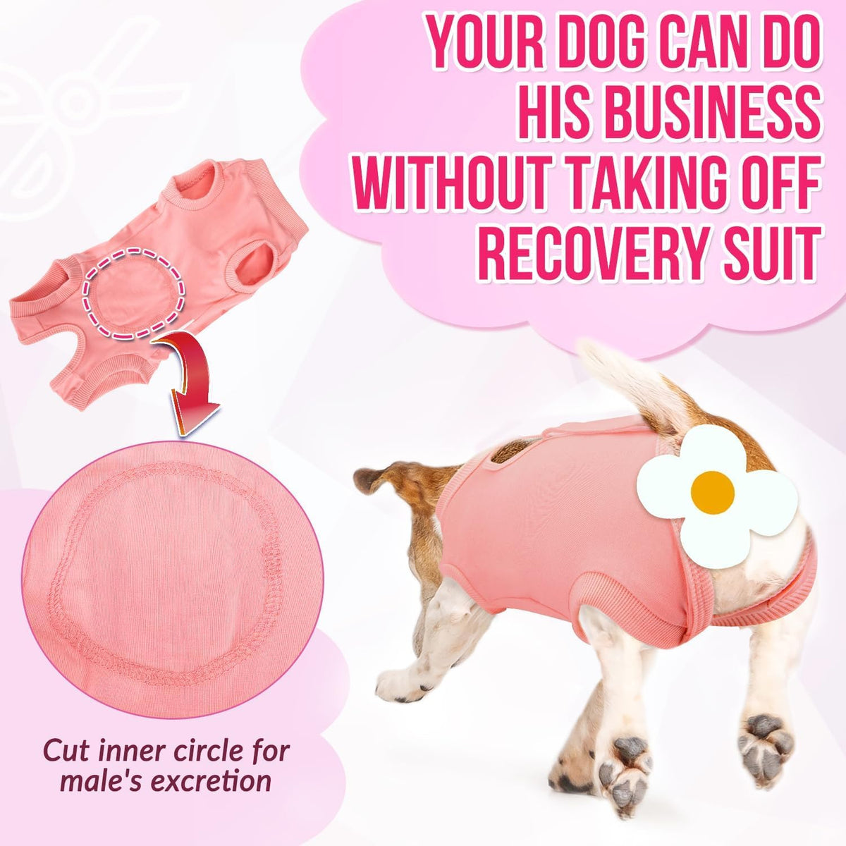 Dog Recovery Suit, Surgery Recovery Suit for Female Male Dogs
