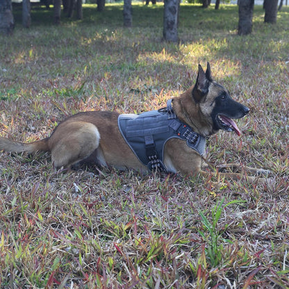 ICEFANG Tactical Dog Harness for Large Dogs,Reflective No Pull Dog Vest