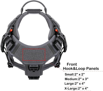 ICEFANG Tactical Dog Harness for Large Dogs,Reflective No Pull Dog Vest