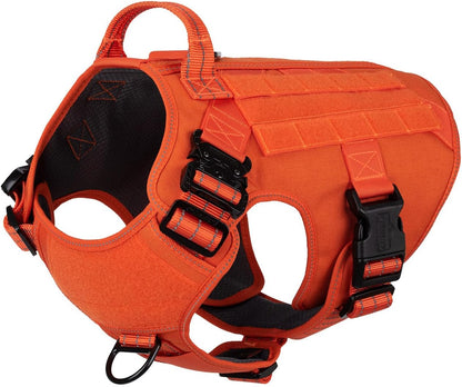 ICEFANG Tactical Dog Harness for Large Dogs,Reflective No Pull Dog Vest
