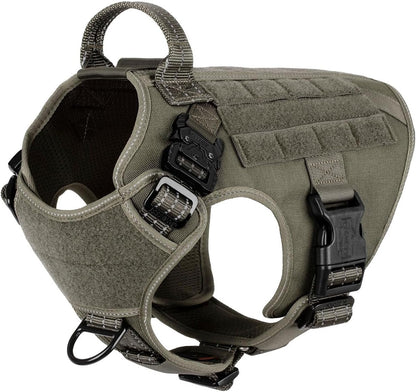 ICEFANG Tactical Dog Harness for Large Dogs,Reflective No Pull Dog Vest