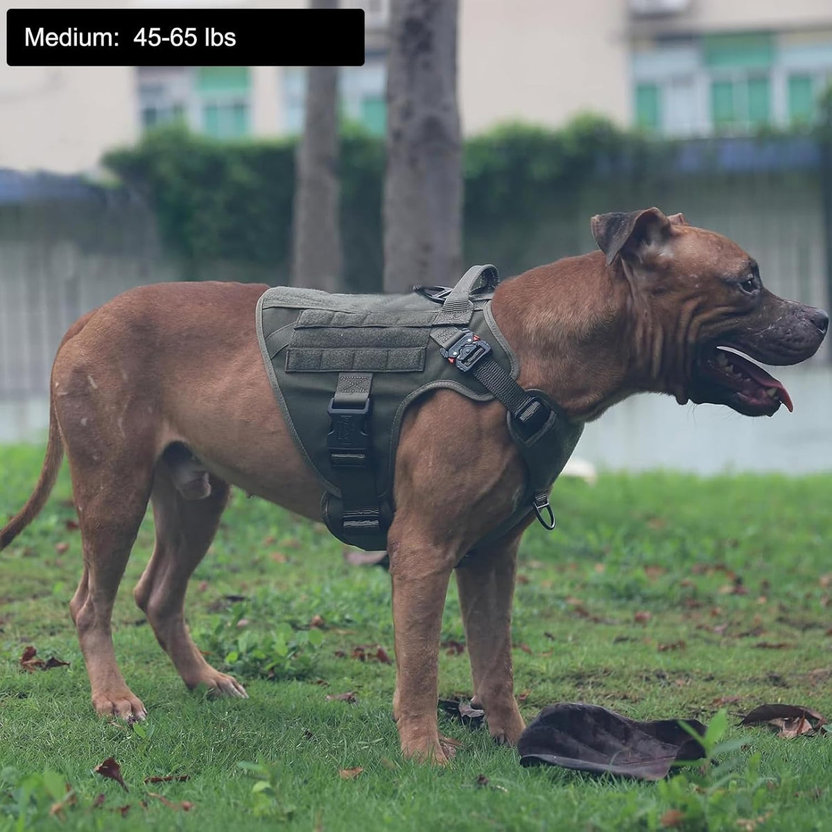 ICEFANG Tactical Dog Harness for Large Dogs,Reflective No Pull Dog Vest