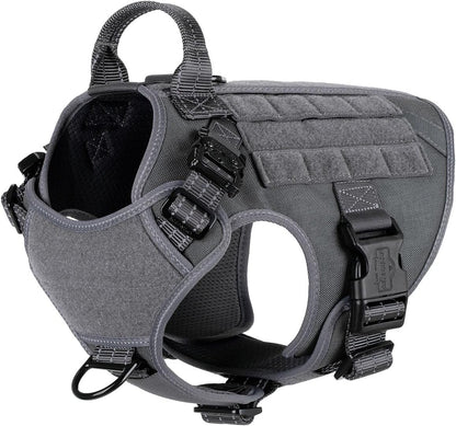 ICEFANG Tactical Dog Harness for Large Dogs,Reflective No Pull Dog Vest